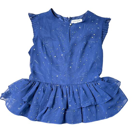 Retro Blue Fit And Flair Dress Kate Young For Target 6 NWT - Picture 4 of 6